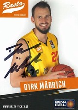 Dirk M&auml;drich Autogrammkarte Rasta Vechta (Telekom Baskets Bonn) 10x15 cm