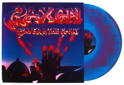 12'' LP Blue Purple Swirl Vinyl Saxon Power & The Glory Limited Edition - FN18