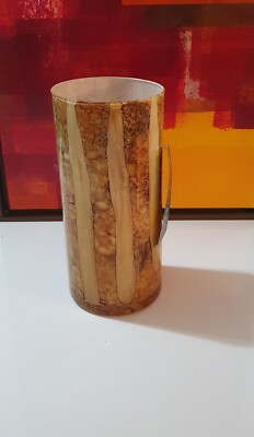 Genuine Italian Art Glass Vase Franco Italy Pastel 