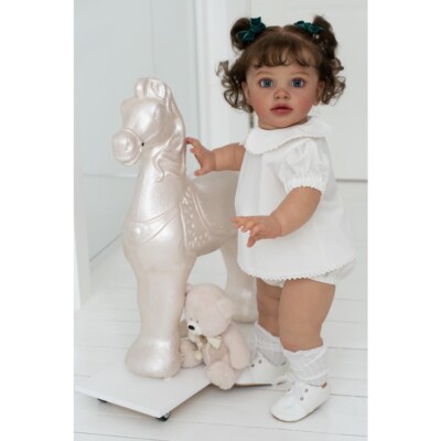 26'' Painted Finished Doll Reborn Toddler Pippa Huge Baby Size Soft Touch Puppe