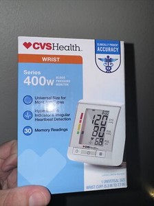 CVS HEALTH WRIST SERIES 400 w BLOOD PRESSURE MONITOR UNIVERSAL SIZE