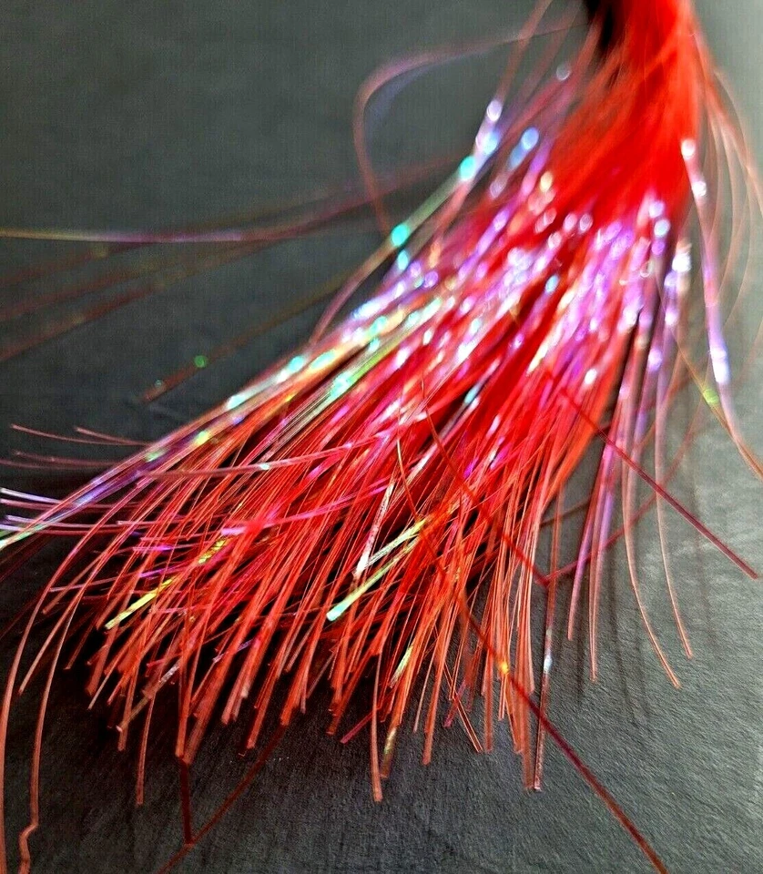 FLASHABOU ICE WING - Materiais para amarrar moscas - 9 CORES - Enfeite UV - 0,5mm x 9 pol. - Imagem 3 de 4