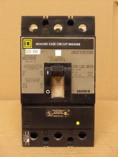 SQUARE D KCL 3 pole 225 amp 480v KCL34225 Circuit Breaker Gray Label