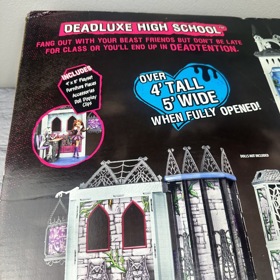 Monster High Deadluxe High School Doll house Deluxe Playset Rare