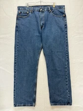 Levi's 505 Regular Fit Straight Leg Jeans Men's 40 x 30 - Medium Wash High Rise