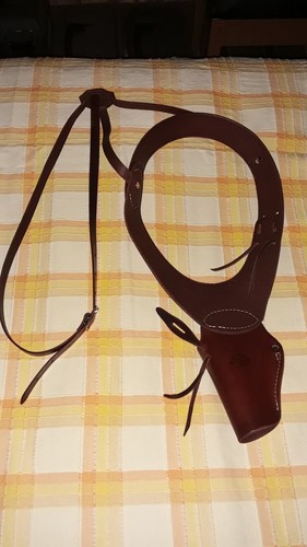 Leather Stubnose Revolver Shoulder Holster Rig (Up to 2.5" barrel) New - Picture 5 of 9