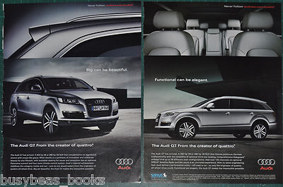 2006 AUDI Q7 advertisements x2, Audi Q7 SUV, Big is Beautiful
