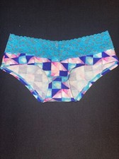NWT 2013 Victorias Secret Pink Extra Low Rise Hipster Blue Lace XS