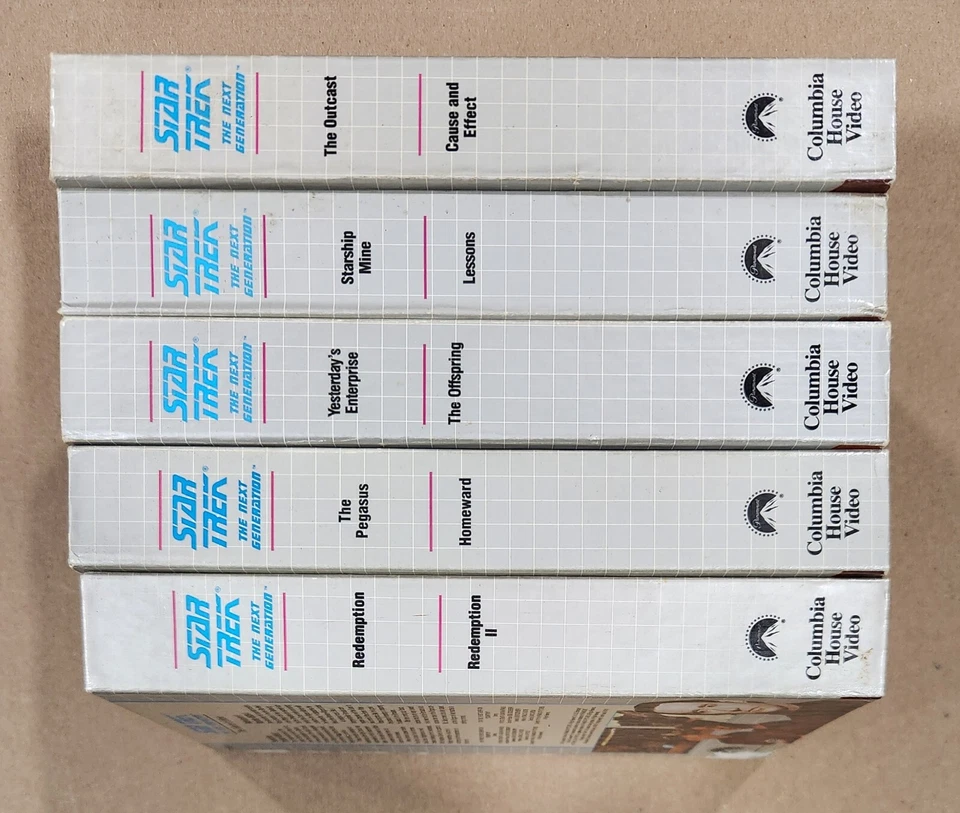 STAR TREK THE NEXT GENERATION: COLLECTOR'S EDITION VHS LOT OF 5 - Image 4 of 4