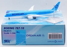 SQ Wings 1:200 Korean Air Boeing B787-10 Diecast Aircraft Jet Model HL8515