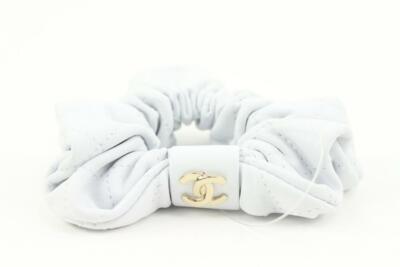 Chanel 21K Leather Hair Scrunchie Barrette 48ck32s | eBay display picture 1