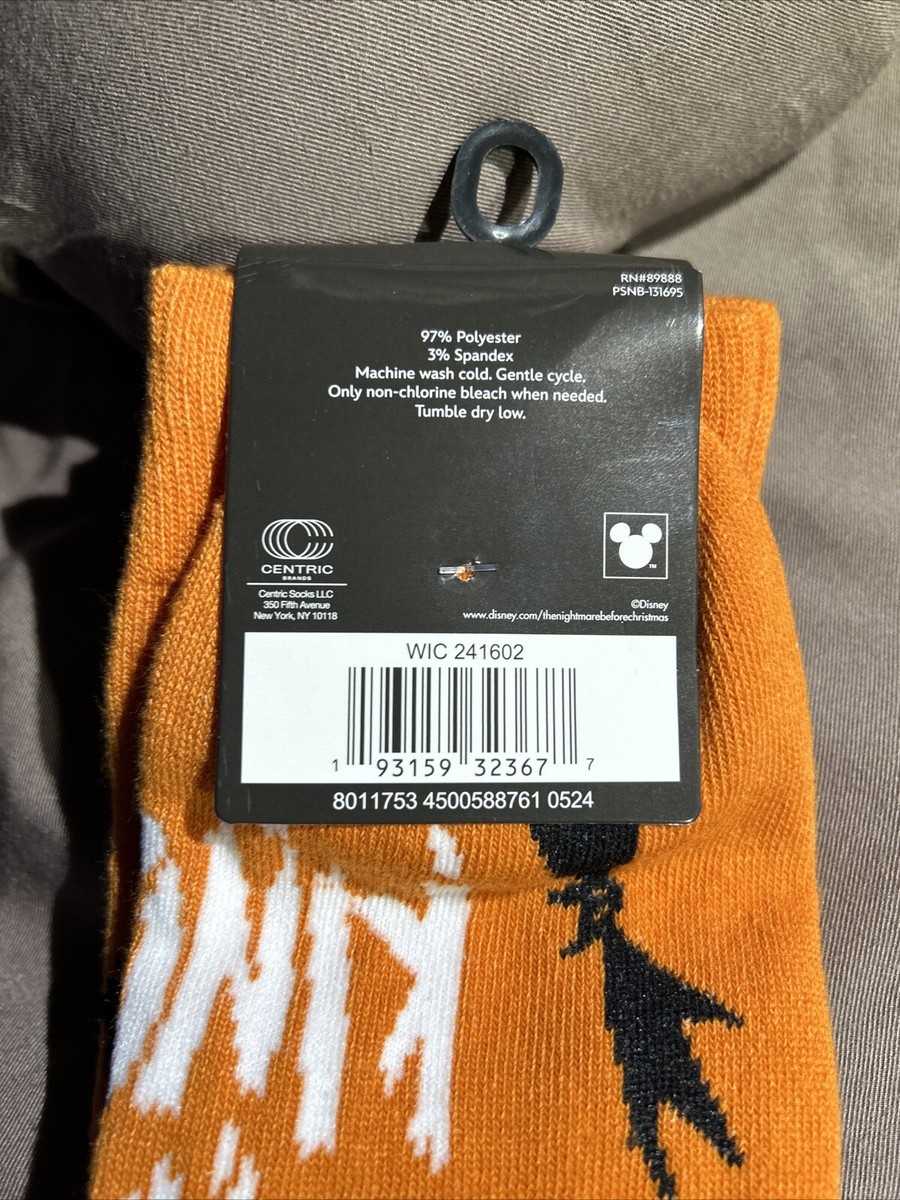 Nightmare Before Christmas Socks Jack Skellington Men Crew Socks