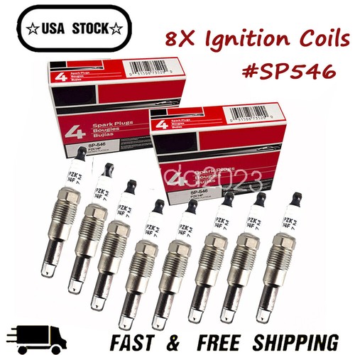 8PCS Motorcraft SP546 Spark Plugs SP546 PZK14F Genuine New For Ford
