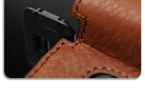 Camera Half Case For Sony A7C Retro Insert Genuine Leather Handmade - Picture 17 of 41