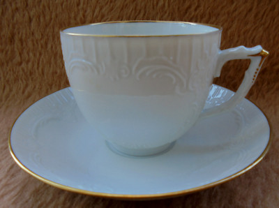 Fürstenberg Kaffeetasse mit Untertasse - Philippine Schloß Blankenburg - TOP