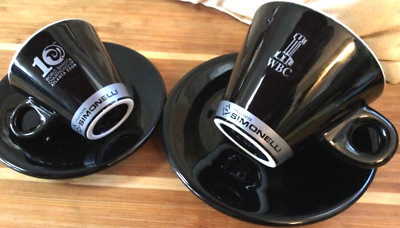 World Barista Championship Atlanta 2009 Coffee Espresso Cup Set Nuova Simonelli