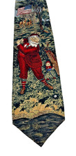Tango by Max Raab Silk Necktie Holiday Christmas Golf Fore USA Made
