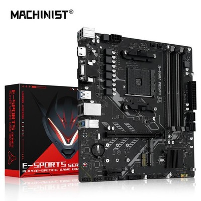 AMD B450 AM4 PC Motherboard DDR4 M.2 WiFi PCIe3.0 SATA 3.0 with DP/HDMI/VGA Port