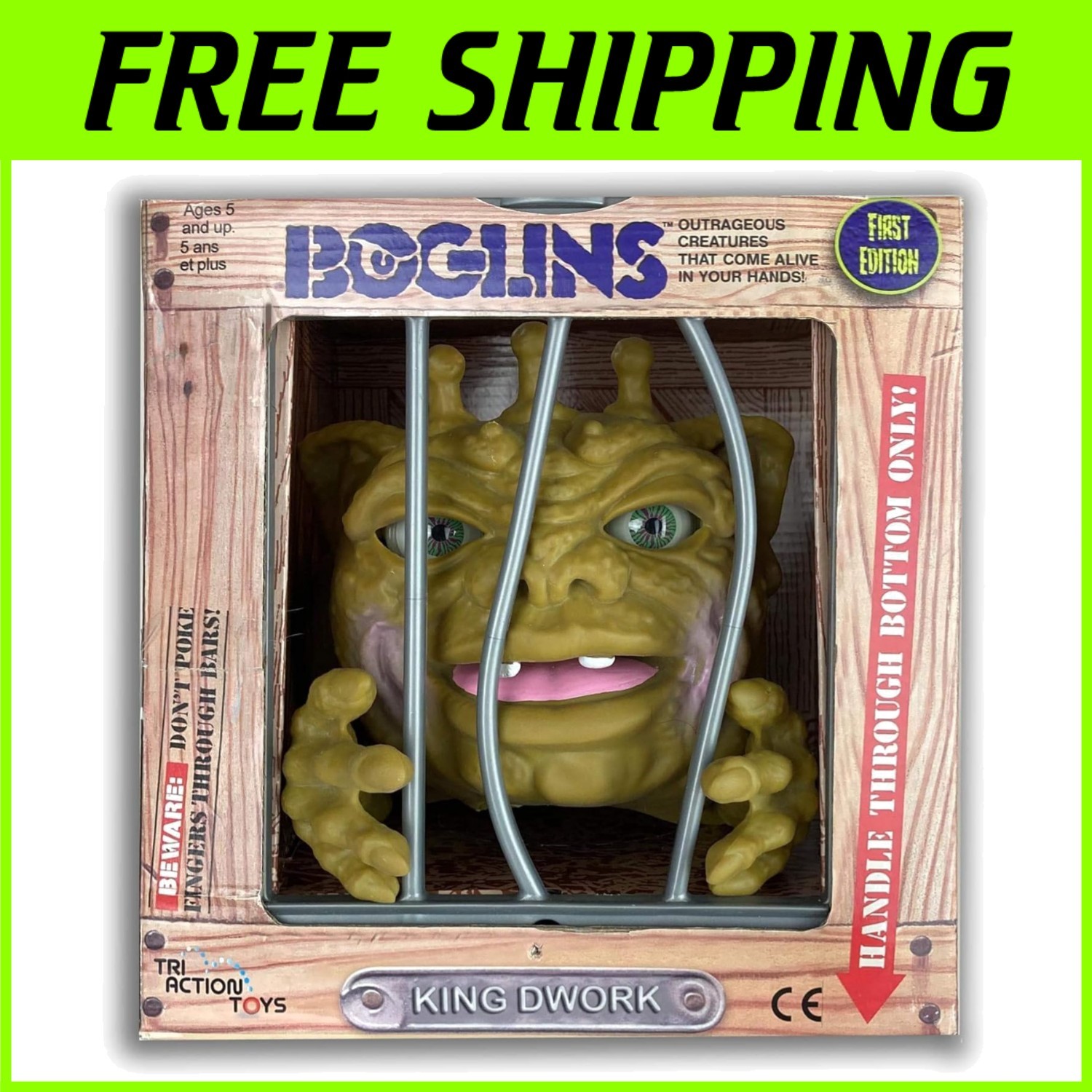 Iconic King Dwork Collectible Figure with Movable Features - 80's