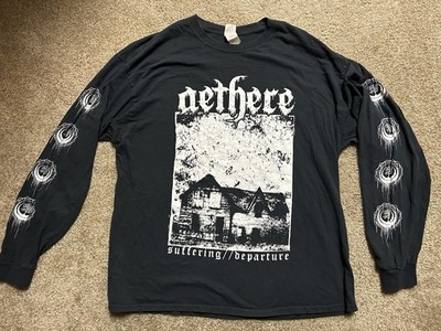 Aethere Realm Heavy Metal Band Long Sleeve Mens T Shirt Size XL Black