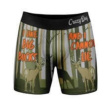 Mens I Like Big Bucks and I Cannot Lie Boxers Funny Deer Hunting Lyric Joke