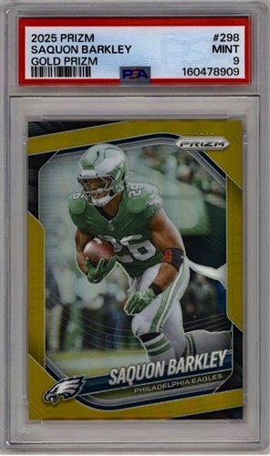 Saquon Barkley [Gold] #298 2025 Panini Prizm card