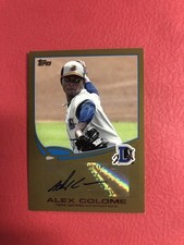 2013 TOPPS PRO DEBUT ALEX COLOME SP /50 GOLD #PDA-AC DURHAM BULLS / TB RAYS