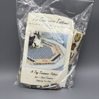Sweet Treasures A Tiny Treasures Pattern Centerpiece Table Mat 21  Quilt Kit