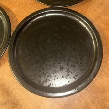 Project 62 Ravenna Matte Speckled Black Porcelain 10-1/2” Dinner Plates Set Of 4