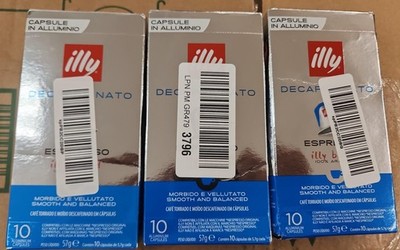 illy Decaf Espresso Capsules 100% Arabica Decaffeinato 03/03/2027 Open box Bundl