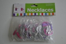 Ninja Dogtags Necklaces 24"L Red  Black; Pink  Purple 12pcs. per pack, 4pks 4