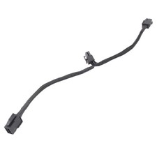 Dual 6 Pin Female to 8 Pin Male GPU Adapter Cable Braided Sleeved 20cm 5844