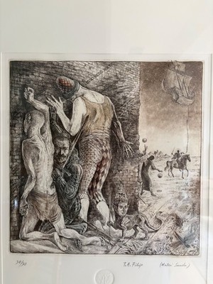 Traian Filip  The Wall: Oltre il muro delle parole  1985 Intaglio 15/30