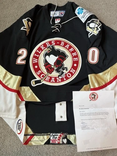 Game Worn Paul Bissonnette Scranton Penguins Hockey Used Jersey 56 Enforcer