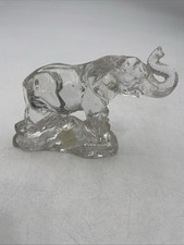 WONDERS OF THE WILD 24% Lead Crystal Elephant Vintage Heavy Figurine