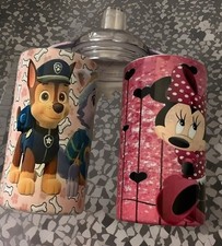 tumbler 12oz kids sippy stainless steel Minnie Mouse paw patrol 2 cup lot kids