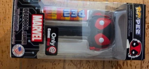 New Funko POP PEZ Marvel Deadpool Gamer Black Dispenser - Gamestop Exclusive