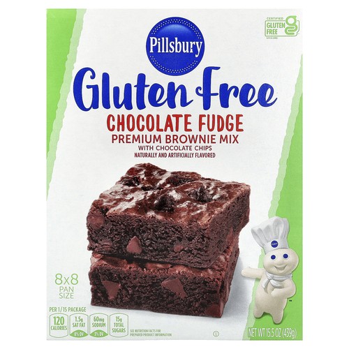 Chocolate Fudge Premium Brownie Mix with Chocolate Chips, Gluten Free, 15.5 oz