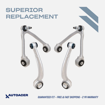AUTOACER -4p Front Upper Lower Control Arms Ball Joints for JAGUAR S-TYPE XF XFR