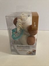 Raz-Buddy Paci Holder With Soothie Shaped Pacificer, Sophie The Giraffe New