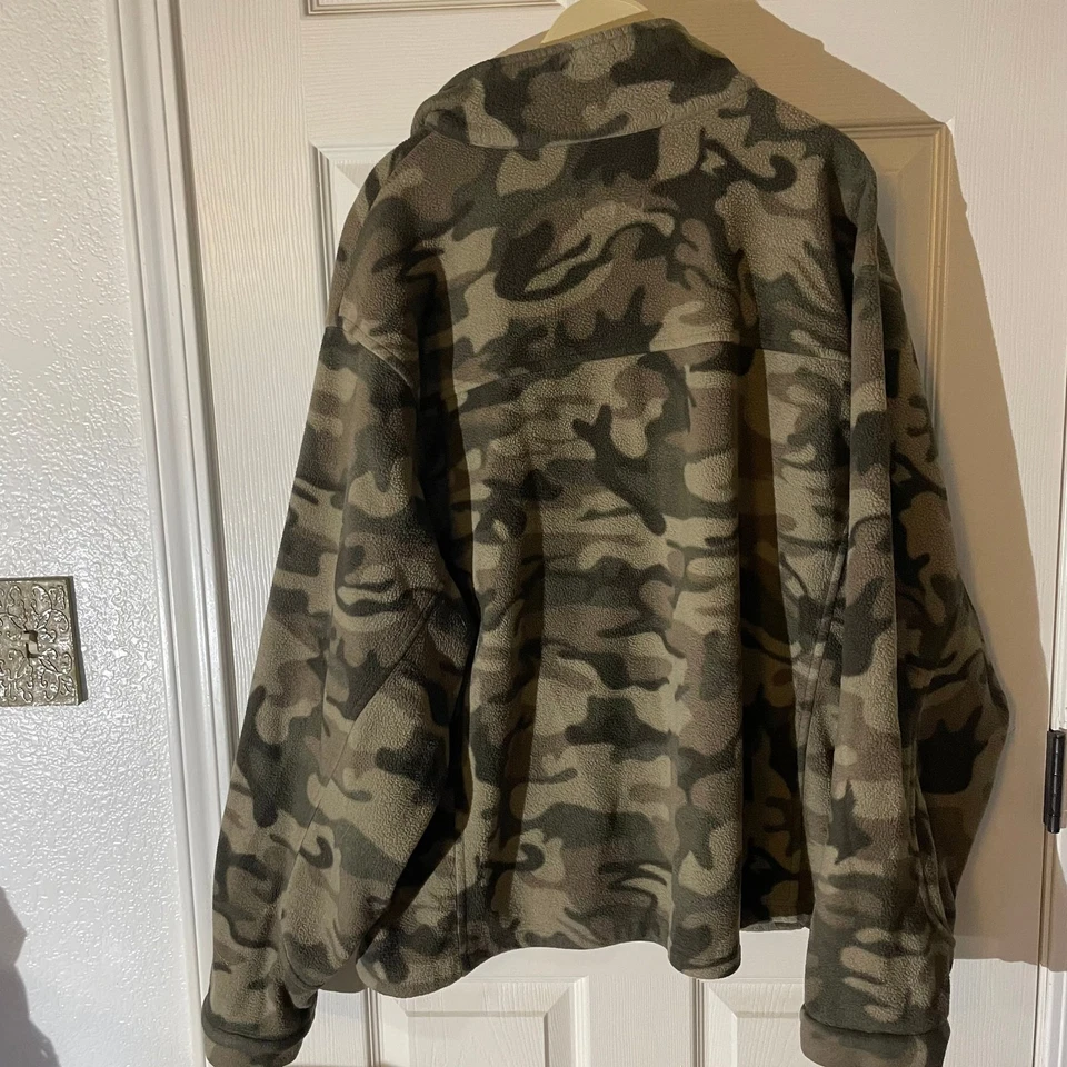 Chaqueta polar camuflada Red Head 1856 para hombre pequeña marrón senderismo utilitaria caza al aire libre Foto 4 de 4