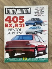 L’Auto-Journal N°8 Mai 1991 - 405, BX, R21 : La Relève - Essai Seat Toledo