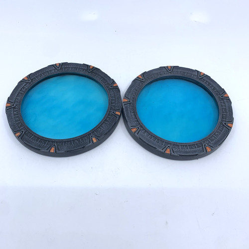 Quantum Mechanix Stargate SG-1 Coaster Set of 2 4.5” Dial Gate Design QMx