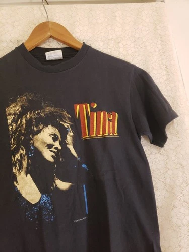 80s Tina Turner Private Dancer Tour TShirt Sz M Thi 1980s vintage concert t-shirt, vintage, single stitch, B+ condition