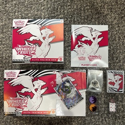 Pokemon TCG White Flare ETB ALL Accessories & Promo Included (No