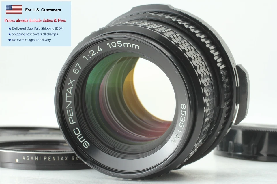 Duty-Free US【Opt MINT】Pentax 67 SMC P 105mm f/2.4 For 6x7 67 II Late Model JAPAN - Image 3 of 4