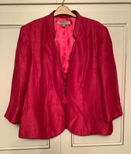 Jacques Vert Size 22 Pink Jacket Wedding/Occasion