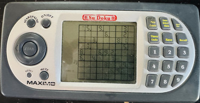 Super SuDoku Electronic Hand Held Game by Maximo Japanese Puzzle Game
