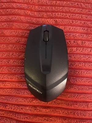 Equatech kabellose optische Maus Modell 49778 schwarz OHNE USB-Empfänger AA-Batterie