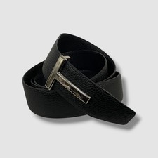 Tom Ford Men's T-Buckle Reversible Leather Belt 115